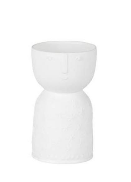 Vase Stella Porcelain Stories Blanc 6x10,5cm