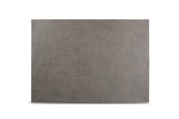 Placemat Layer look de cuir gris 43x30 cm