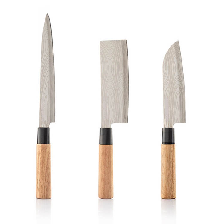 Set de couteaux japonais 3 pièces avec sac de rangement