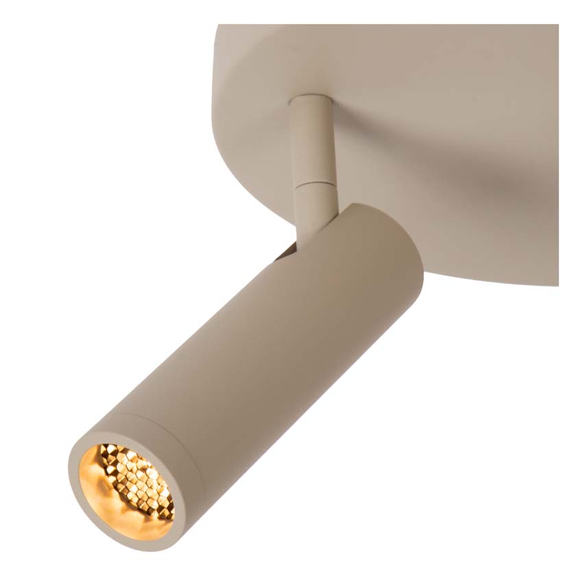 Lucide GRADO - Spot plafond - Ø 25 cm - 3xGU10 (MR11) - Taupe