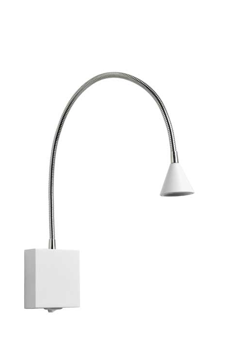 Lucide BUDDY - Lampe de chevet - LED - 1x3W 4000K - Blanc