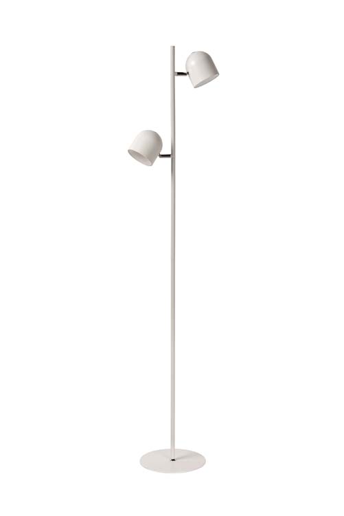 Lucide SKANSKA - Vloerlamp - LED Dimb. - 2x5W 2700K - Wit