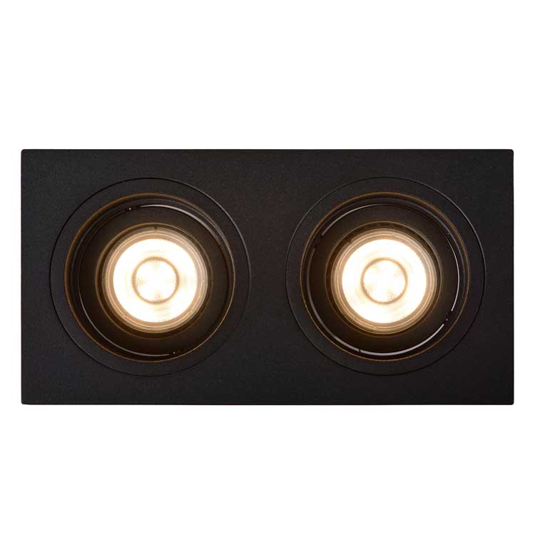 Lucide EMBED - Spot encastrable - GU10 - Noir