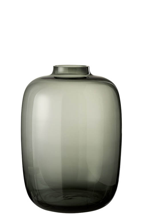 Vase Cleo verre gris H45 cm