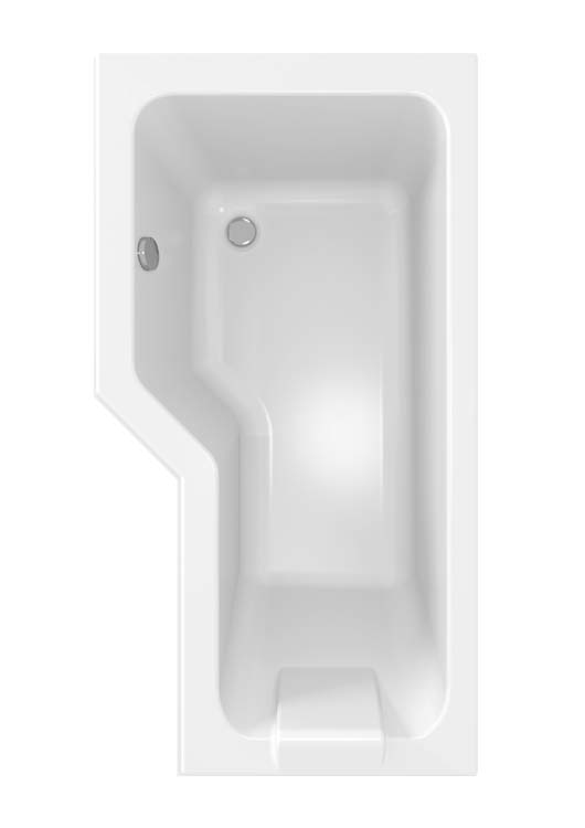 Bain d'angle Alara 170x90cm gauhce avec tablier et pare-bain