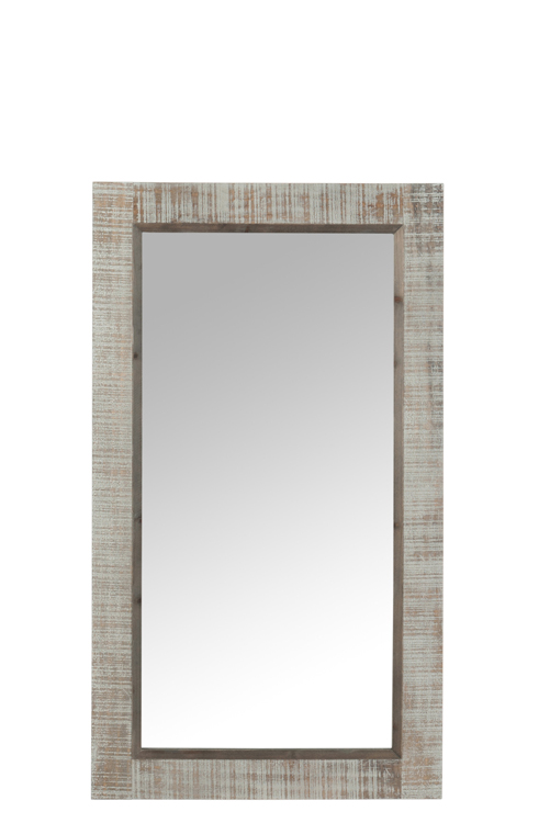 Miroir rectangulair bois gris