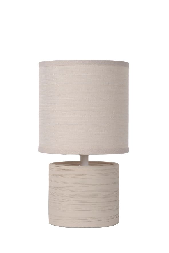 GREASBY - Lampe de table - Ø 14 cm - 1xE14 - Crème