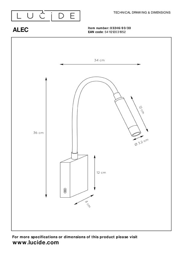 Lucide ALEC - Wandspot / Wandlamp - LED - G9 - 1x3W 2700K - Inclusief omwisselbare ringen - Zwart