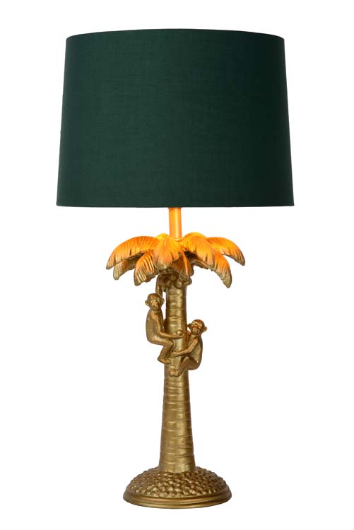 Tafellamp palmboom - E27 - H50CM - Groen/goud