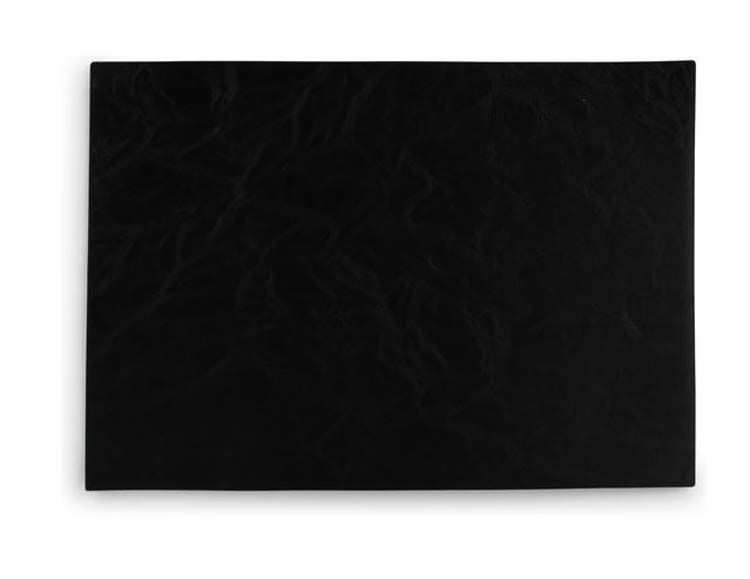 Set de table aspect cuir noir 43 x 30 cm