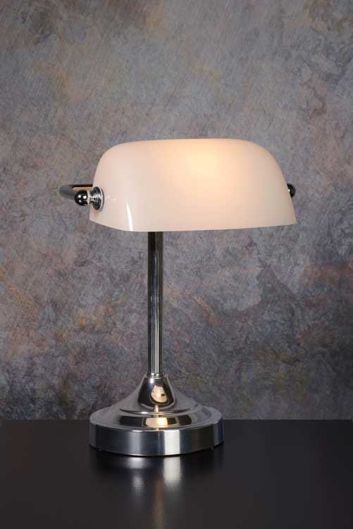 Lucide Banker - Bureaulamp - E14 - Chroom