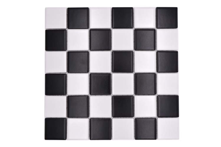 Mosaïque damier noire/blanche M 29,8 x 29,8 cm