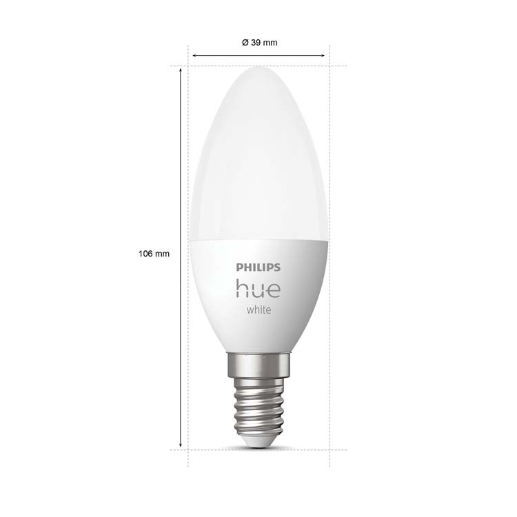 Lampe LED blanc chaud E14 5.5W 470LM dimmable 2pcs