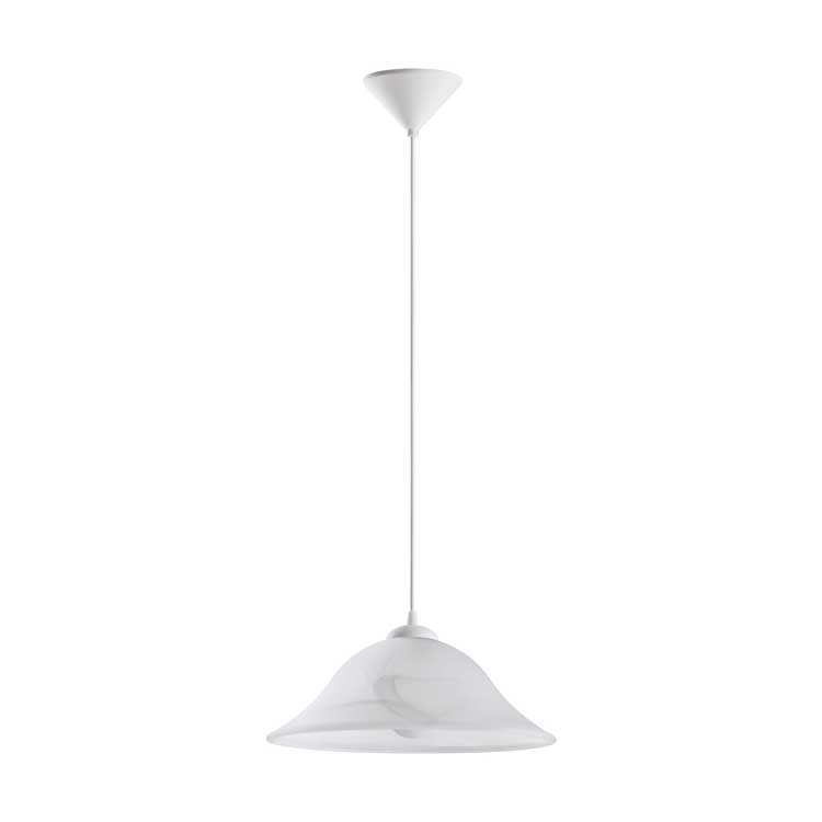 Eglo ALBANY - Lampe suspendue - E27 - 1X60W - Blanc