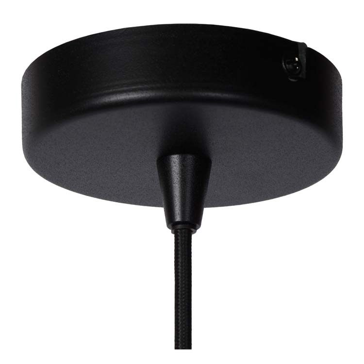 Lucide NOLAN - Hanglamp - Ø 24 cm - 1xE27 - Zwart