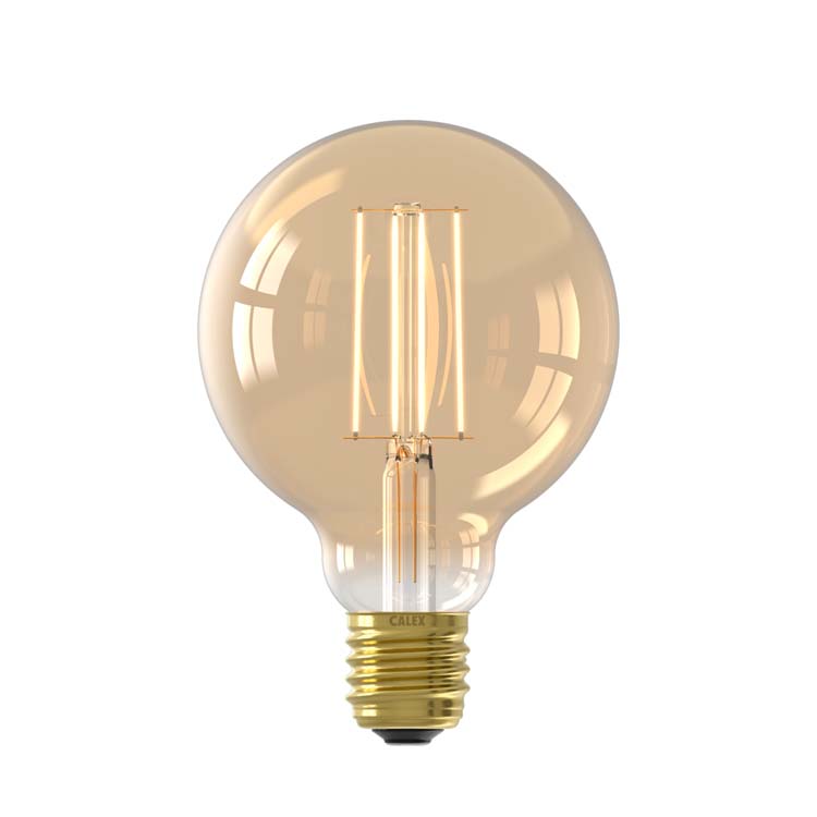 Lampe filament Led E27/4,5W blanc chaud or