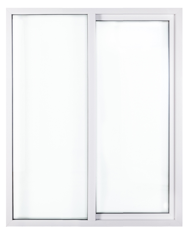 Porte coulissante PVC blanc 1800 x 2100 G>D