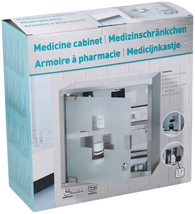 Boîte de médicaments 30x12x30 cm