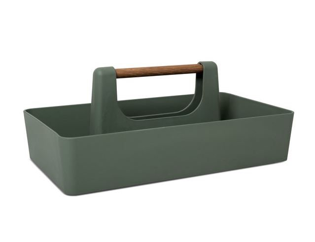 Aanrechtbakje/organizer groen 32,5 x 18,7 x 13,3 cm