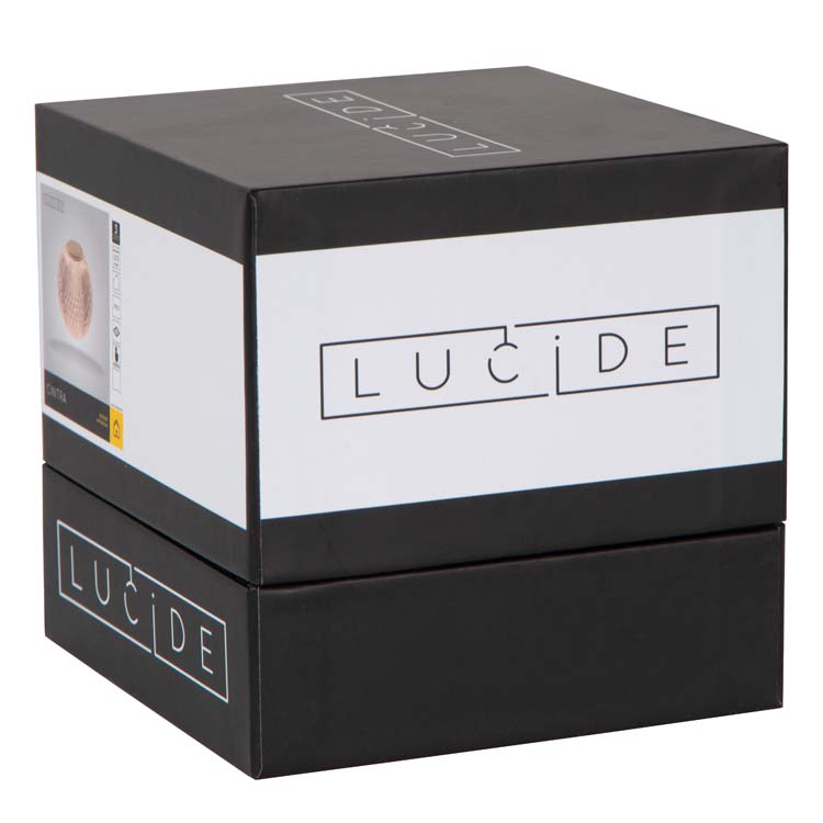 Lucide CINTRA - Lampe de table Rechargeable - Batterie - Ø 9 cm - LED Dim. - 1x1,5W 2700K - 3 StepDim - Transparent