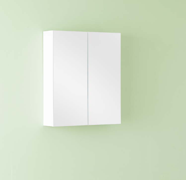 Spiegelkast Brava 2 deuren wit mat 600 mm