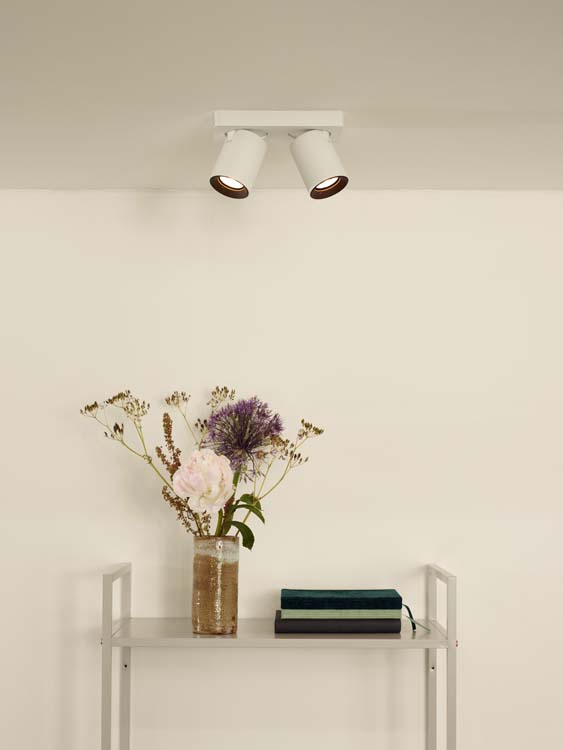 NIGEL Spot Plafond 2xGU10/5W DTW Blanc