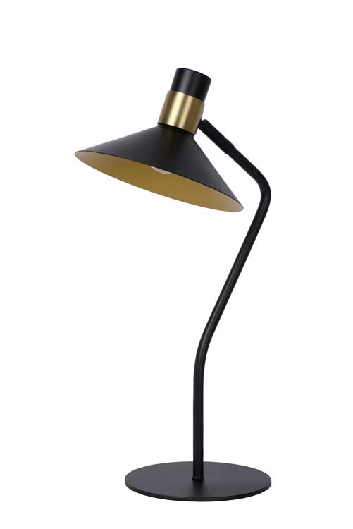 Lucide PEPIJN - Lampe de table - E14 - 3 StepDim - Noir