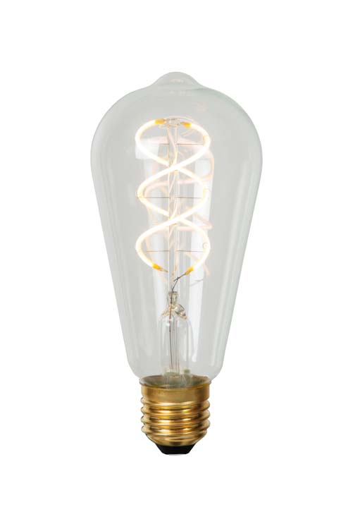 Lucide ST64 - Ampoule filament - Ø 6,4 cm - LED Dim. - E27 - 1x4,9W 2700K - Transparent