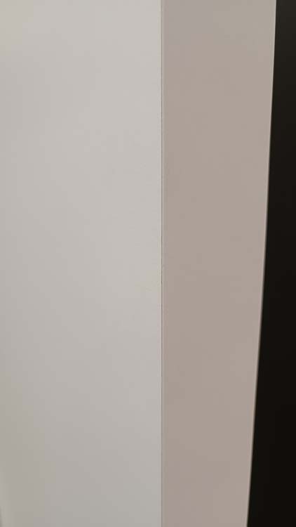 Complete deur honing BR 83cm palladium wit+zwart beslag 201.5cm