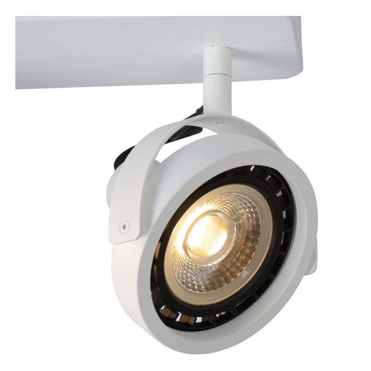 Lucide TALA LED - Spot plafond - GU10 - 2x12W 2200K/3000K - Blanc