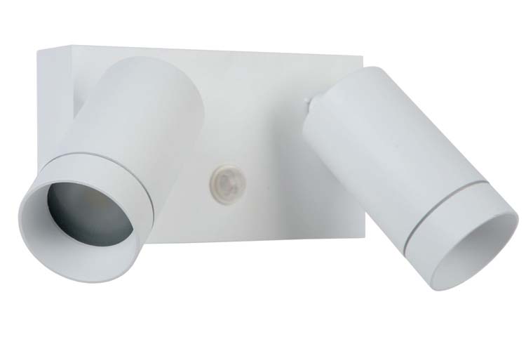 Lucide TAYLOR - Spot mural Extérieur - 2xGU10 - IP44 - Blanc