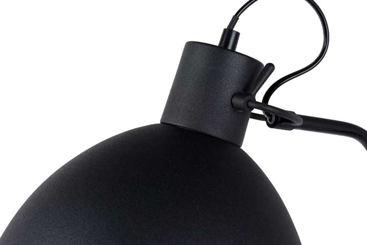 Lucide SHADI - Leeslamp - Ø 28 cm - E27 - Zwart