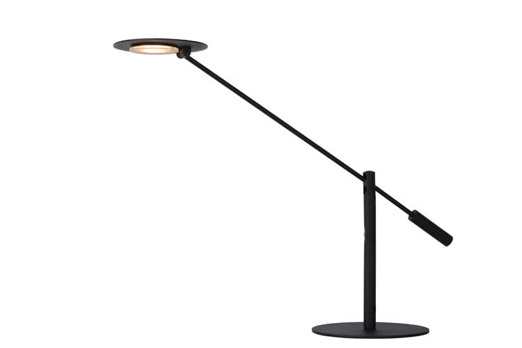 Lucide ANSELMO - Bureaulamp - Ø 25 cm - LED Dimb. - 1x9W 3000K - Zwart