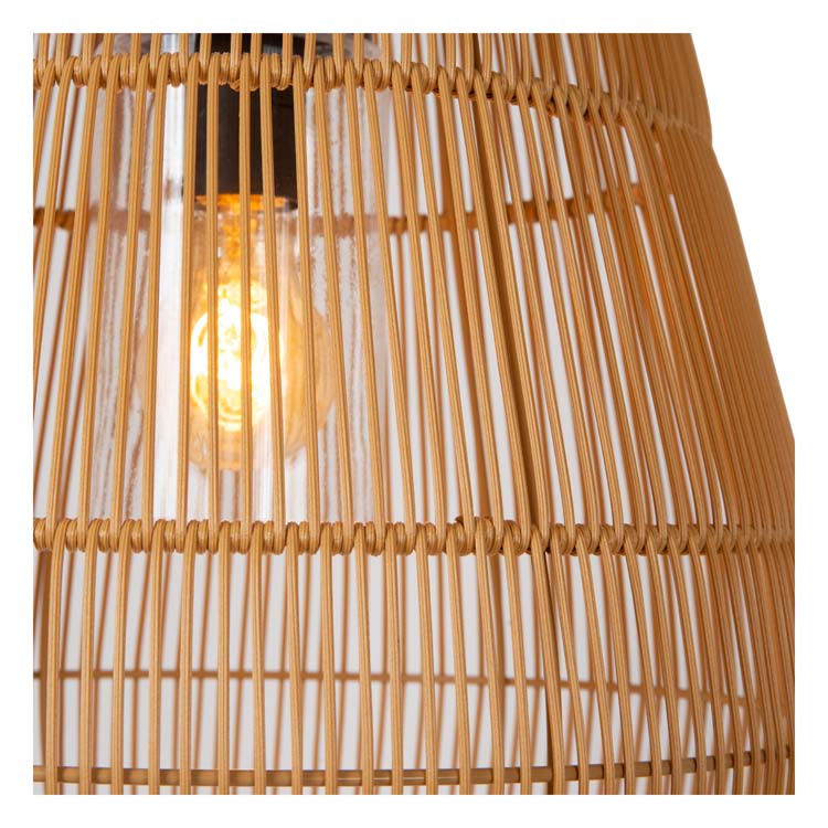 Lucide NERIDA - Hanglamp Buiten - Ø 35 cm - 1xE27 - IP44 - Naturel