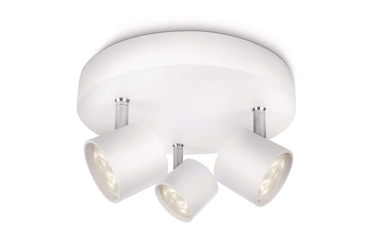 Spot en applique rond - LED - 3x4.5W - 1500LM - Blanc