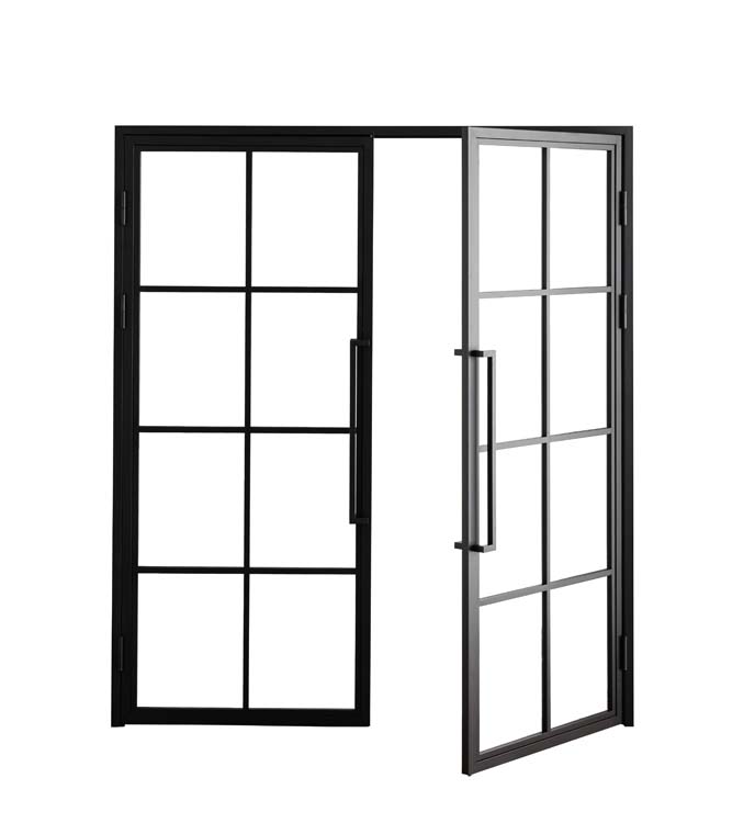 Porte intérieure double Fer forgé 2x 8W Tara 880 x 2040 mm Gauche