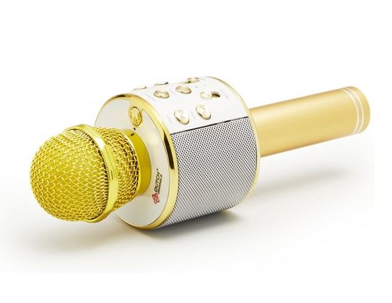 Microfoon karaoke goud - draadloos