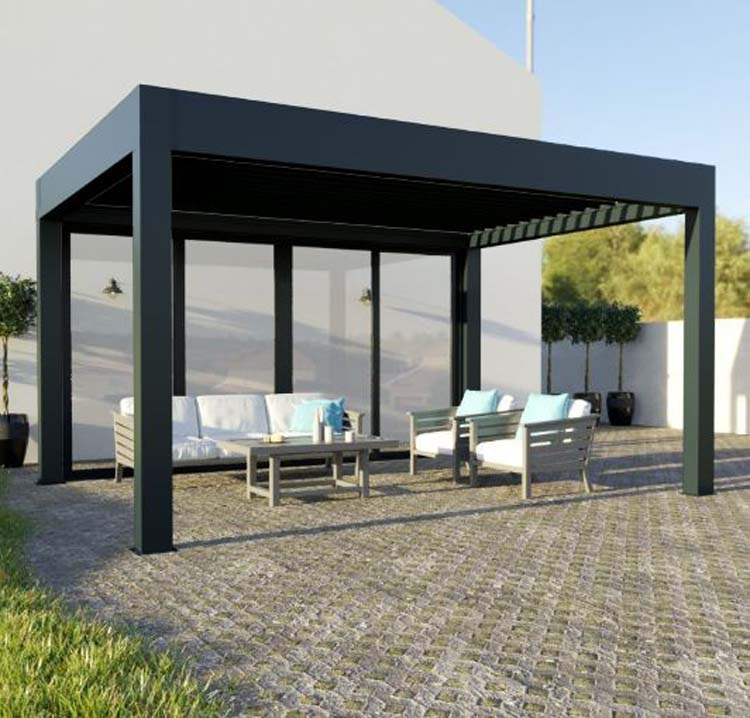 Baie coulissante pour pergola Sya B400xH240cm