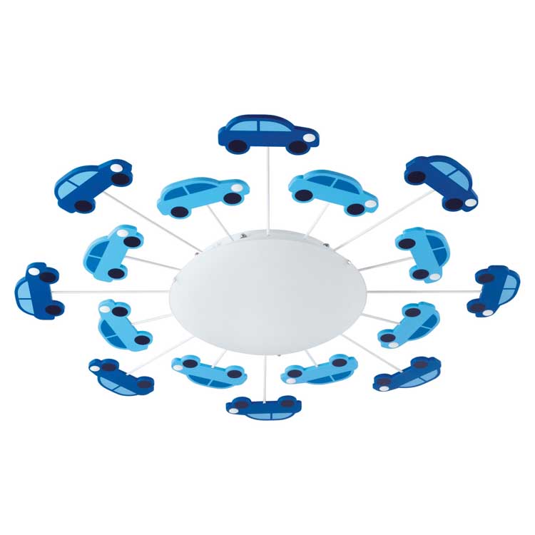 Eglo VIKI 1 -Wandlamp/plafondlamp kinderkamer - E27 -60W - Blauw