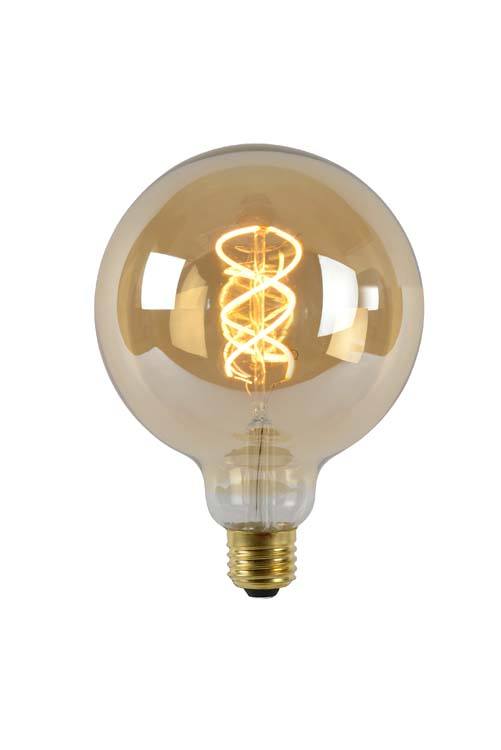 LED Bulb - Filament lamp - Ø 12,5 cm - Dimb - E27 - 1x5W - Ambe