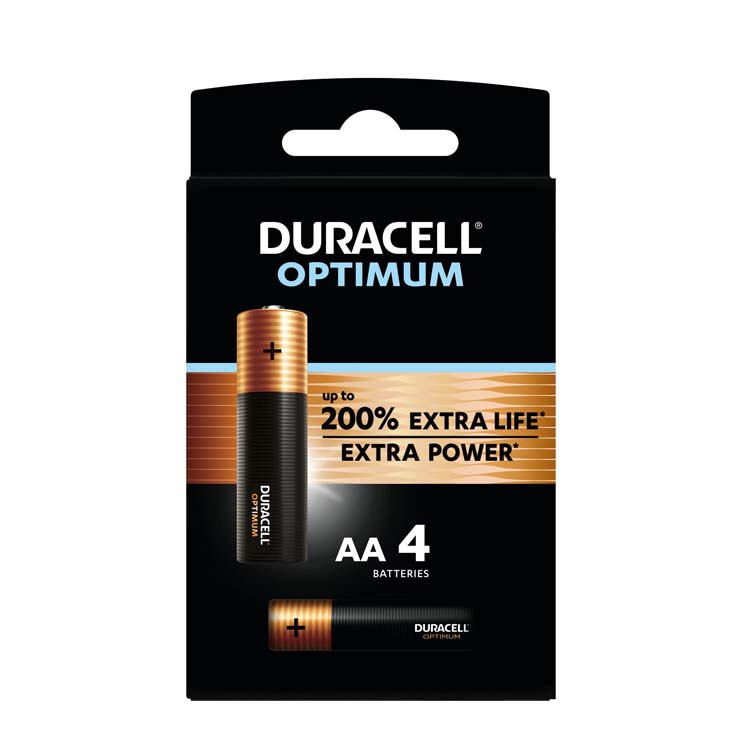 Batterij Alkaline Optimum AA 4 st