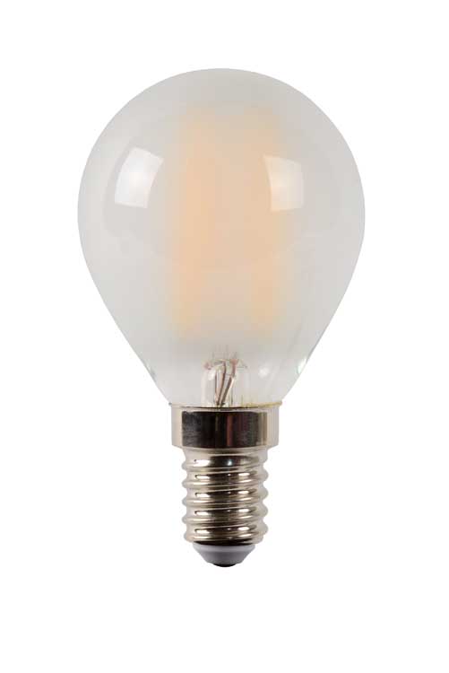 Lucide LED BULB - Filament lamp - Ø 4,5 cm - LED Dimb. - E14 - 1x4W 2700K - mat