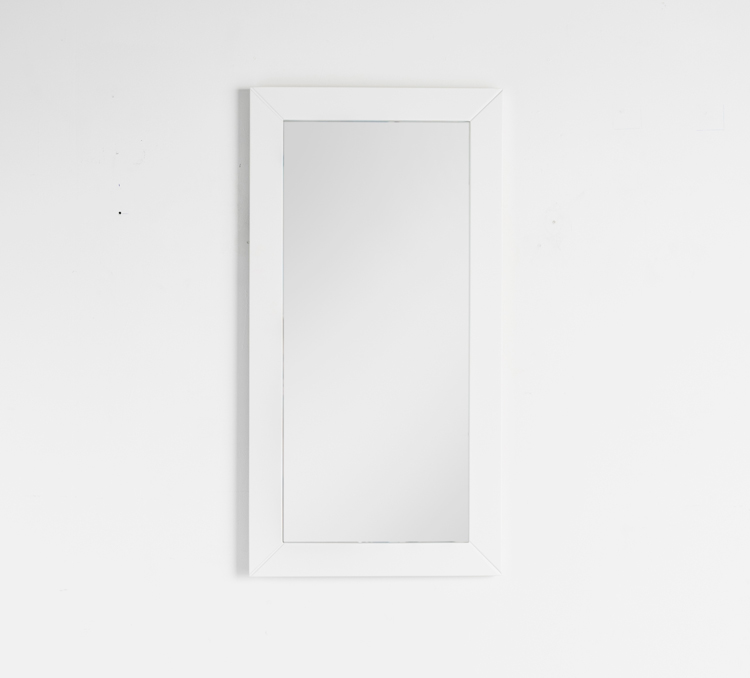 Miroir blanc meuble des toilettes Jane