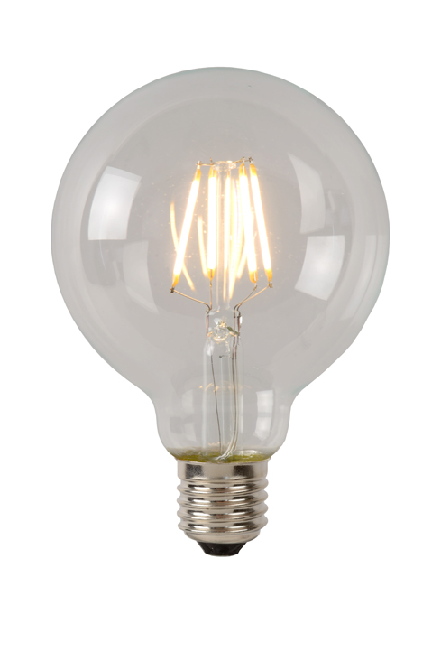 LED BULB - Filament lamp - Ø 9,5 cm - Dimb - E27 - 1x5W - Trans