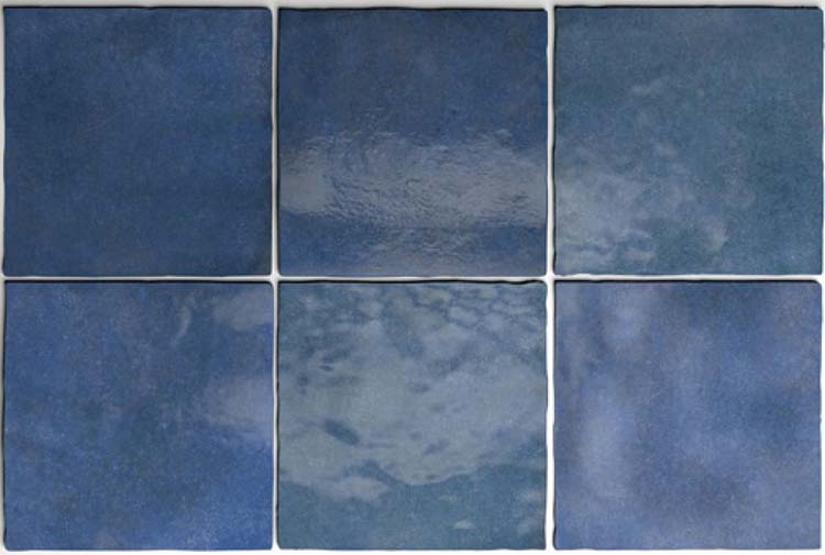 Wandtegel Alisa koningsblauw 13.2 x 13.2 cm