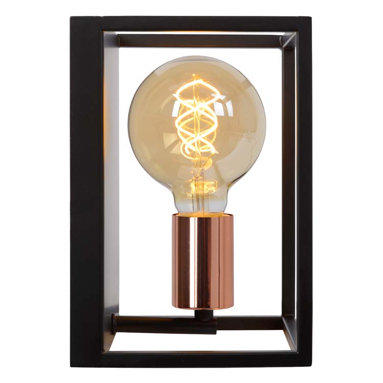 Lucide ARTHUR - Wandlamp - E27 - Zwart