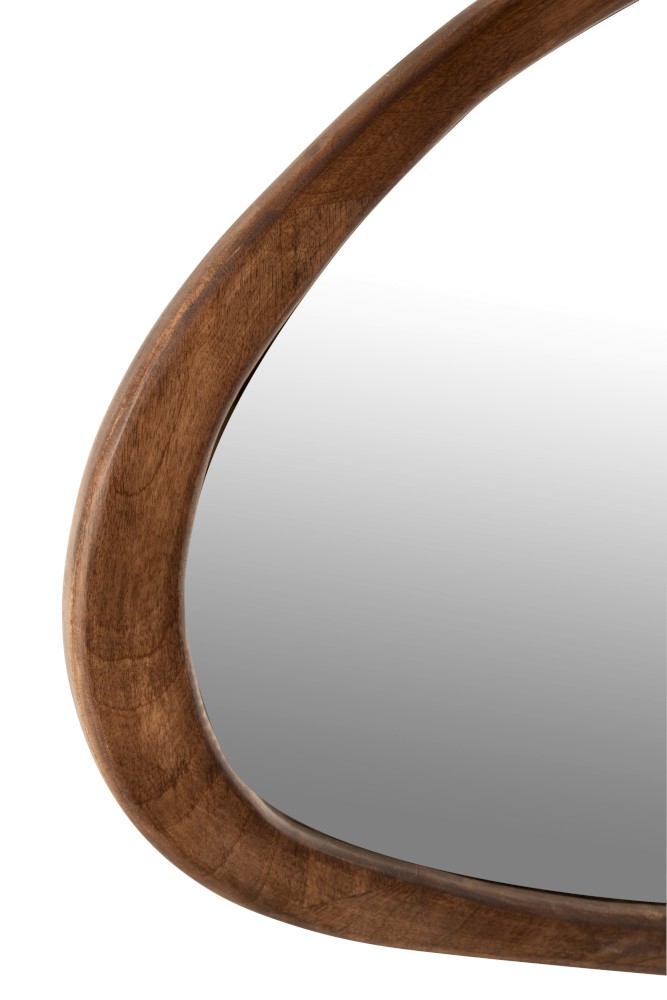 Miroir en bois de mango brun foncé 62x2.5x56 cm