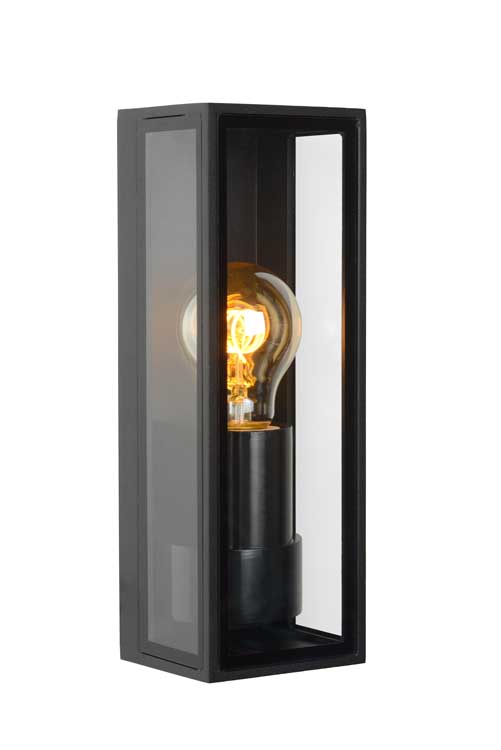 Lucide DUKAN - Wandlamp Buiten - E27 - IP65 - Zwart