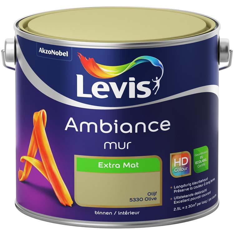 Levis Ambiance peinture murale extra mat 2,5l olive