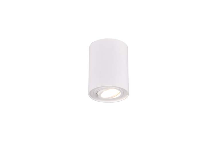 Plafonnière blanc mate excl lampe LED possible 1 spot rond